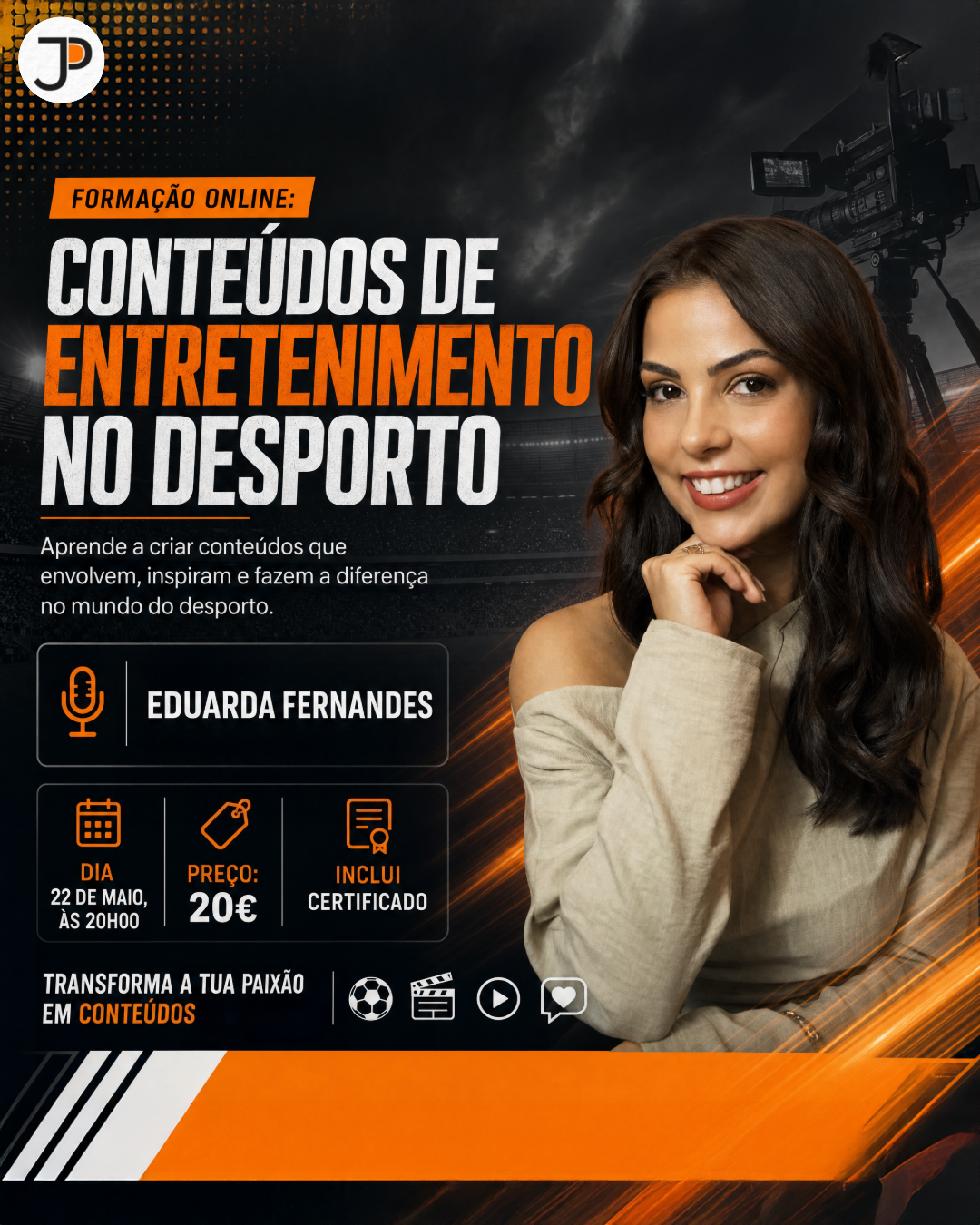 Formação Online: Conteúdos de Entretenimento no Desporto
