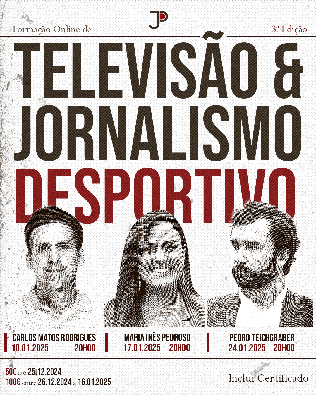 Formação Online de Televisão e Jornalismo Desportivo | 3ª Edição