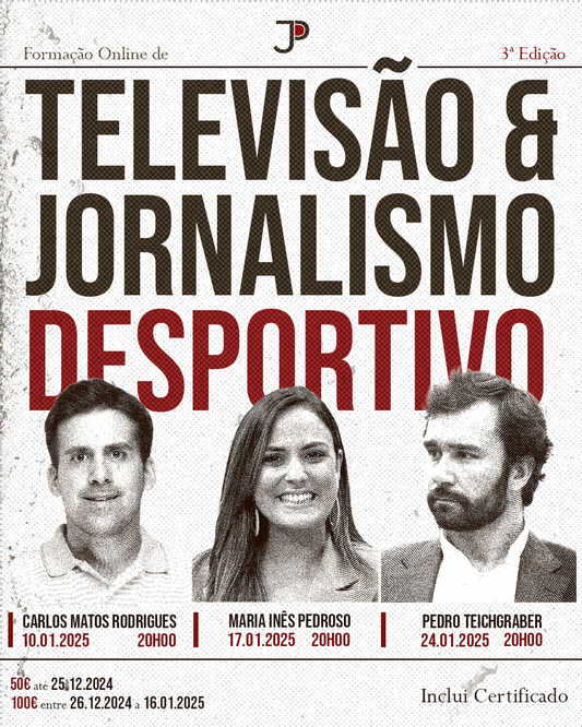 Formação Online de Televisão e Jornalismo Desportivo | 3ª Edição